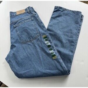 LL Bean Original Fit Double L Jeans Sz 10 Faded Blue High Rise Straight Leg New